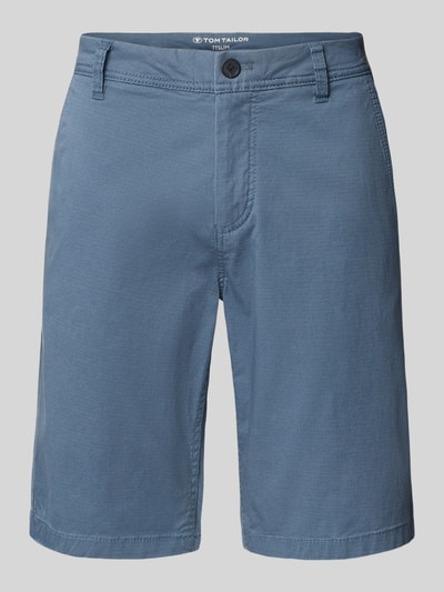 Tom Tailor Slim Fit Bermudas aus Baumwoll-Mix Blau 2