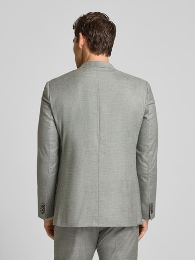 ROY ROBSON slim fit pak van scheerwolmix met 2-knoops colbert Lindegroen - 5