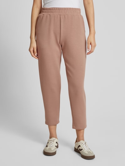 Christian Berg Woman Regular Fit Sweatpants mit verkürztem Schnitt Taupe 4