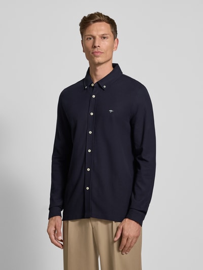Fynch-Hatton Slim Fit Freizeithemd mit Button-Down-Kragen Marine 4