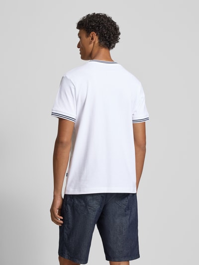 JOOP! COLLECTION T-shirt met contraststrepen model 'Jose' Wit - 5