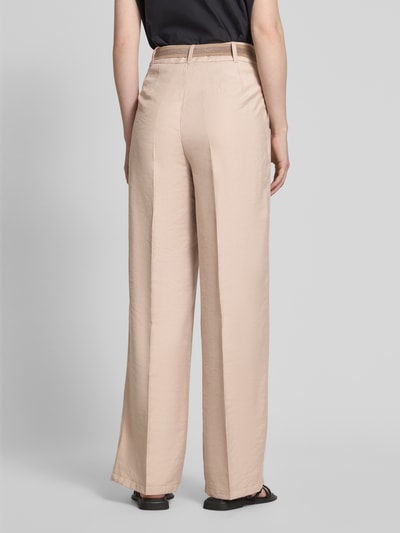 Betty Barclay Stoffen broek van modal met riem en persplooien Beige - 5