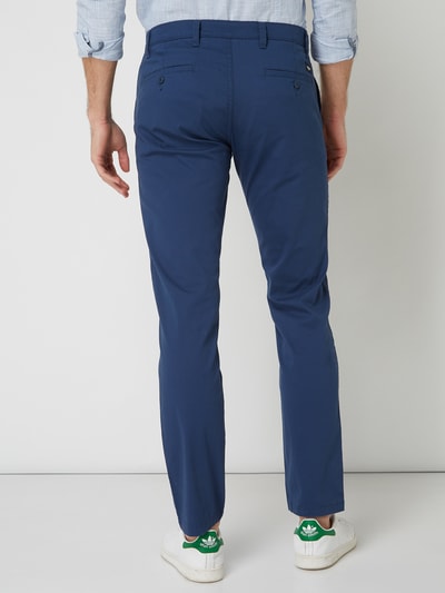 DOCKERS Chinosy o kroju tapered fit z dodatkiem streczu  Królewski niebieski 5