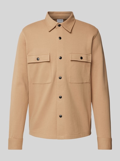 SELECTED HOMME Hemdjacke mit Brusttaschen Modell 'JACKIE' Beige 2