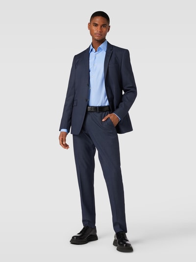 BOSS Slim Fit Business-Hemd mit Kentkragen Modell 'Hank' Bleu 1