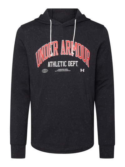 Under Armour Bluza z kapturem o luźnym kroju z logo  Czarny 2