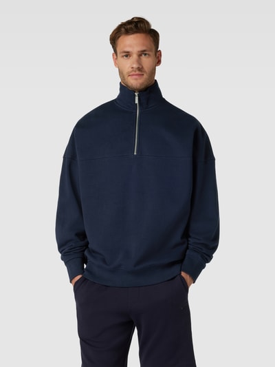 JAKE*S STUDIO MEN Sweatshirt mit Stehkragen Marine 4