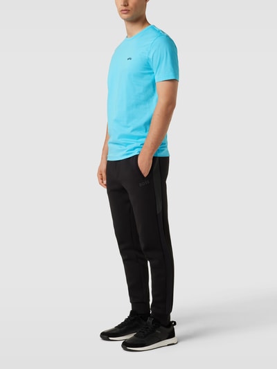 BOSS Green T-Shirt mit Label-Print Modell 'Tee Curved' Tuerkis 1