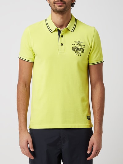 Aeronautica Militare Poloshirt mit Logo gelb online kaufen