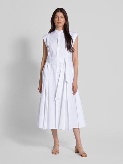 Polo Ralph Lauren Sukienka koszulowa ze stójką model ‘SVAN’ Biały 4