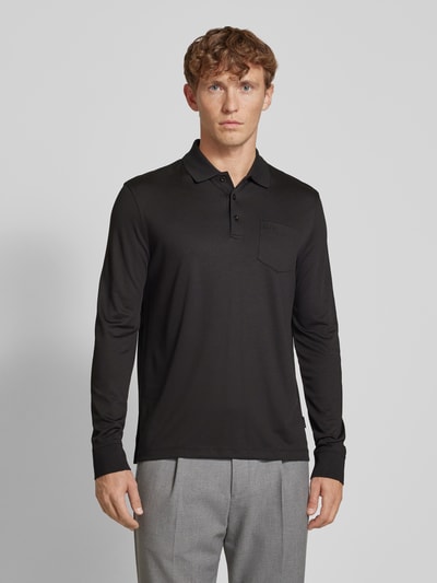 bugatti Poloshirt met borstzak Zwart - 4