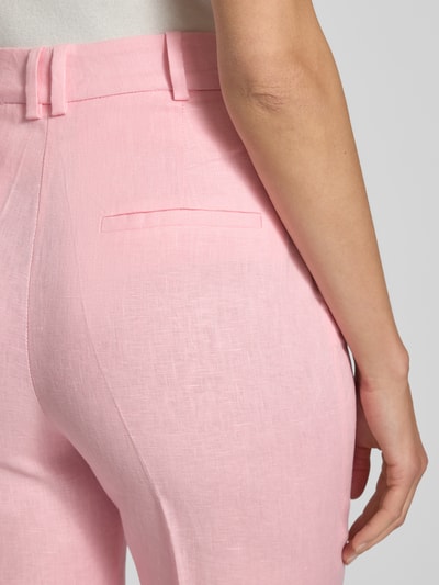 Mango Leinenhose mit Gesäßtaschen Modell 'BORELI' Hellrosa 3