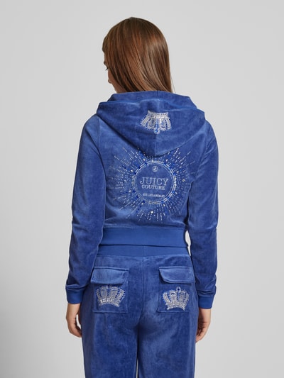 Juicy Couture Sweatjack met capuchon, model 'ROBYN' Donkerblauw - 5