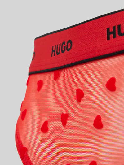 HUGO Bikini-Set mit elastischem Label-Bund Rot 2