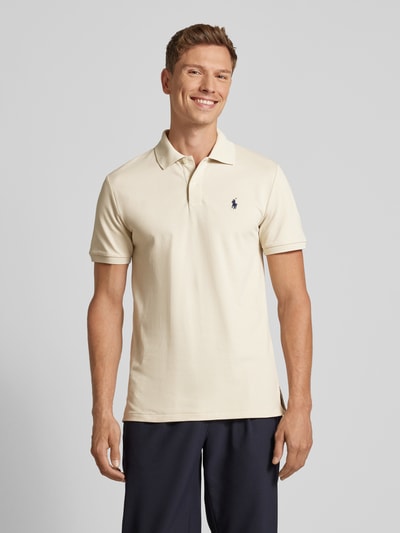 Polo Ralph Lauren Tailored fit poloshirt met logostitching Zand - 4