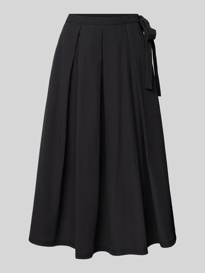 Weekend Max Mara Midirok met stolpplooien, model 'FOLK' Zwart - 2