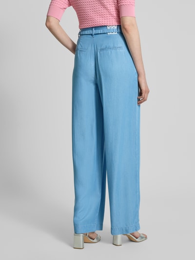 Marc Cain Wide Fit Jeans mit Bundfalten Hellblau 5