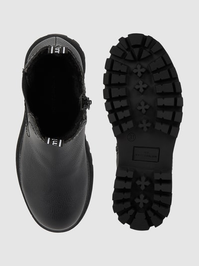 Tom Tailor Boots in Leder-Optik Schwarz 4