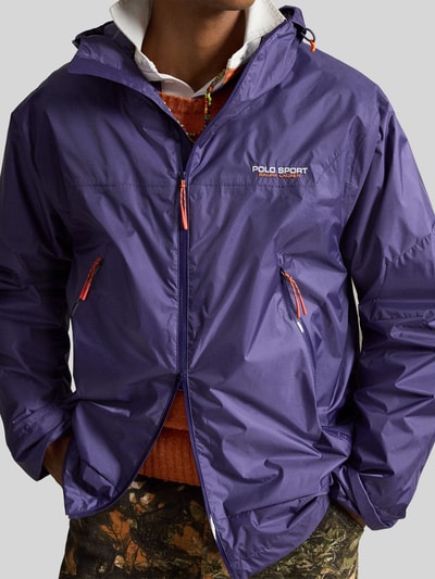Polo Ralph Lauren Bluzon o kroju regular fit z kieszeniami zapinanymi na zamek błyskawiczny Fioletowy 3