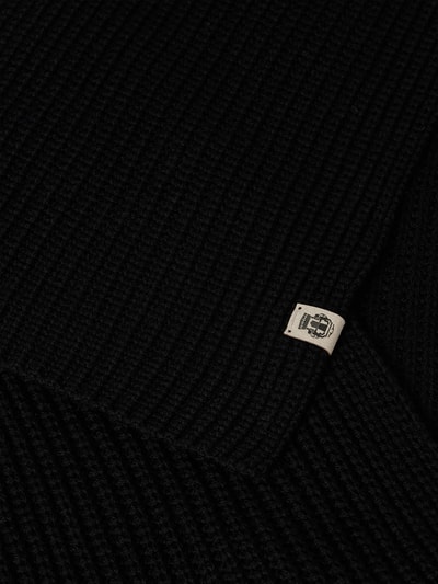 Roeckl Schal aus reiner Merinowolle mit Label-Detail Black 2