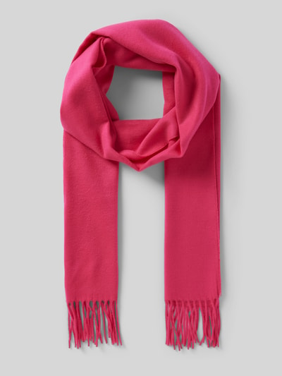 Fraas Schal mit Fransen Pink 1