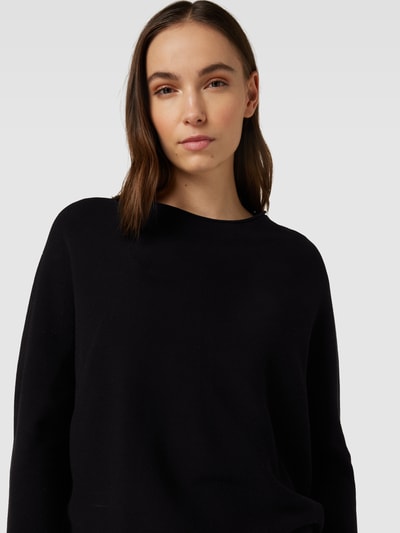 Drykorn Sweter z dzianiny z okrągłym dekoltem model ‘MIMAS’ Czarny 3