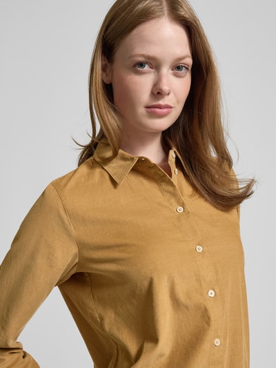 Marc O'Polo Regular Fit Hemdbluse aus Baumwoll-Lyocell-Mix Sand 3