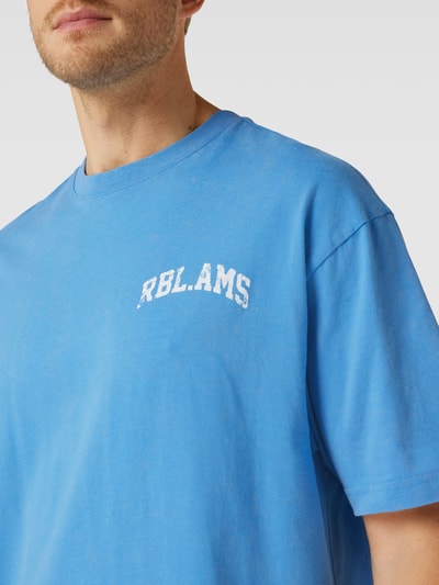 Colourful Rebel Oversized T-Shirt mit Logo-Print Modell 'AMS Washed' Royal 3