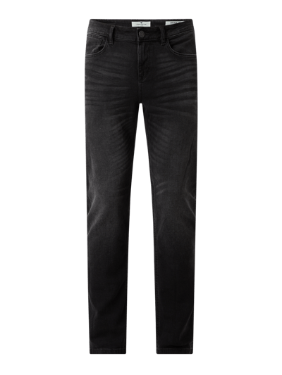 Tom Tailor Regular slim fit jeans met stretch, model 'Josh' Zwart - 2