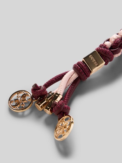 Guess Anhänger mit Logo-Prägung Bordeaux 2