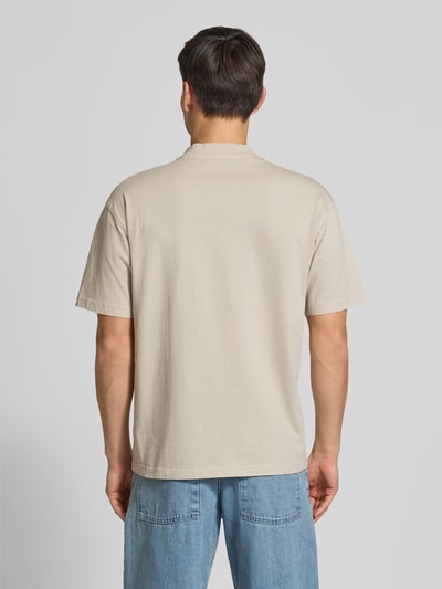 BOSS Orange Comfort Fit T-Shirt aus reiner Baumwolle Beige 5