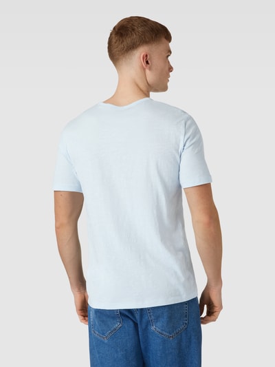 Marc O'Polo T-Shirt mit Brusttasche Hellblau 5