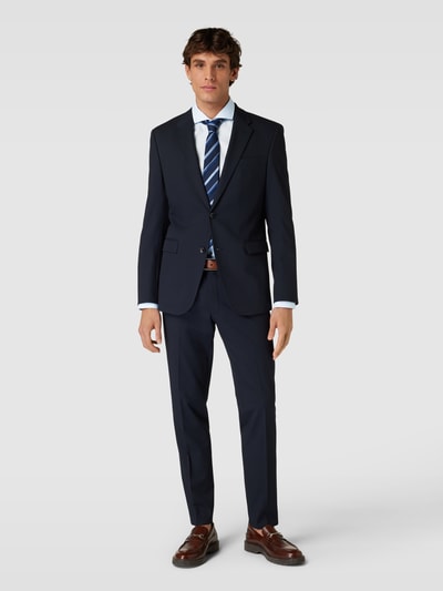 Eterna Slim Fit Businesshemd aus Popeline Bleu 1