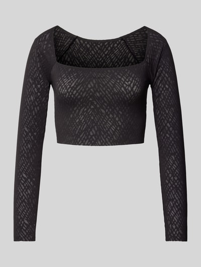 Sloggi Crop Top mit Square-Neck-Ausschnitt Black 1