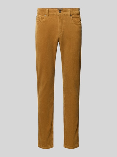 Productfoto, corduroy broek van Scotch & Soda, katoenmix met stretch, straight fit, Model 'RALSTON', 5-pocketmodel, knoop- en ritssluiting, Bandwijdte maat 32/32: 44 cm, Binnenbeenlengte maat 32/32: 82 cm