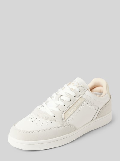 Marc O'Polo Leren sneakers met labelopschrift, model 'Violeta' Beige - 1