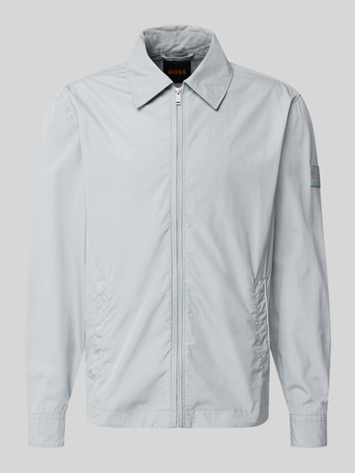 BOSS Orange regular fit overshirt van puur katoen model 'LUTTI' IJsblauw - 1
