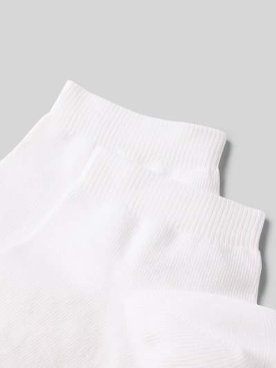 Produktfoto, Socken mit geripptem Abschluss im 2er-Pack von Falke aus weißem Baumwoll-Mix mit Stretch-Anteil und körpernahem Schnitt
