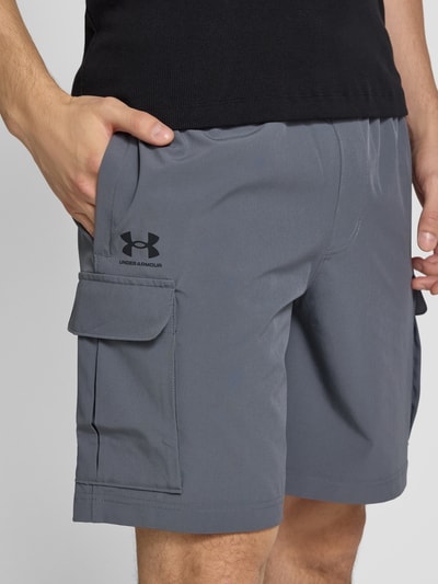 Under Armour Regular Fit Shorts mit elastischem Bund Anthrazit 3