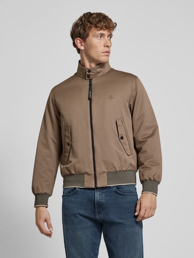 Marc O'Polo Harrington jack met opstaande kraag Beige - 4