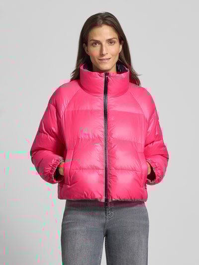 Marc Cain Regular Fit Steppjacke mit gefüttertem Stehkragen Pink 4