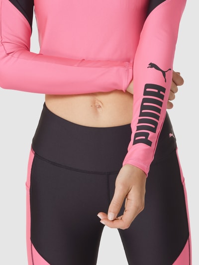 PUMA PERFORMANCE Cropped Longsleeve mit Label-Details Modell 'Eversculpt' Pink 3