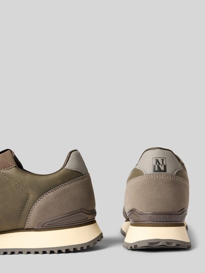 Napapijri Sneakers met vetersluiting Middenbruin - 2