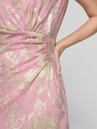 Vera Mont Knielange cocktailjurk met plooien opzij Lichtroze - 3