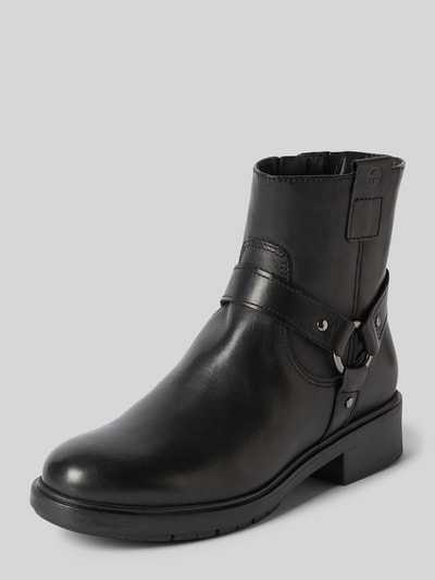 Tamaris Leren boots met applicatie Zwart - 1