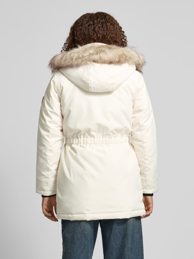 Only Taillierter Parka mit Kunstfellbesatz Modell 'IRIS' Offwhite 5