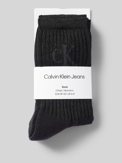 Calvin Klein Jeans Socken mit elastischem Rippenbündchen im 2er-Pack Black 3