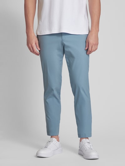 Hiltl Regular Fit Chino mit Bundfalten Modell 'Tarent' Hellblau 4