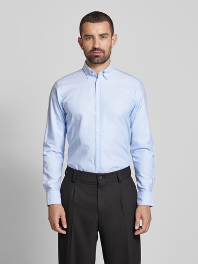 Christian Berg Men Regular Fit Business-Hemd mit Button-Down-Kragen Bleu 4