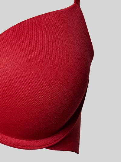 Calvin Klein Underwear Biustonosz push up z regulowanymi ramiączkami i zapięciem na haftkę Czerwony 2
